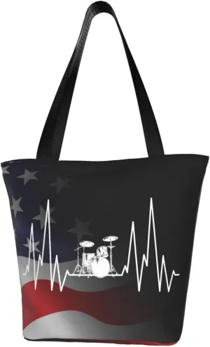 Drums Heartbeat Fashion Shoulder Bag Large Capacity For Man Or Woman
