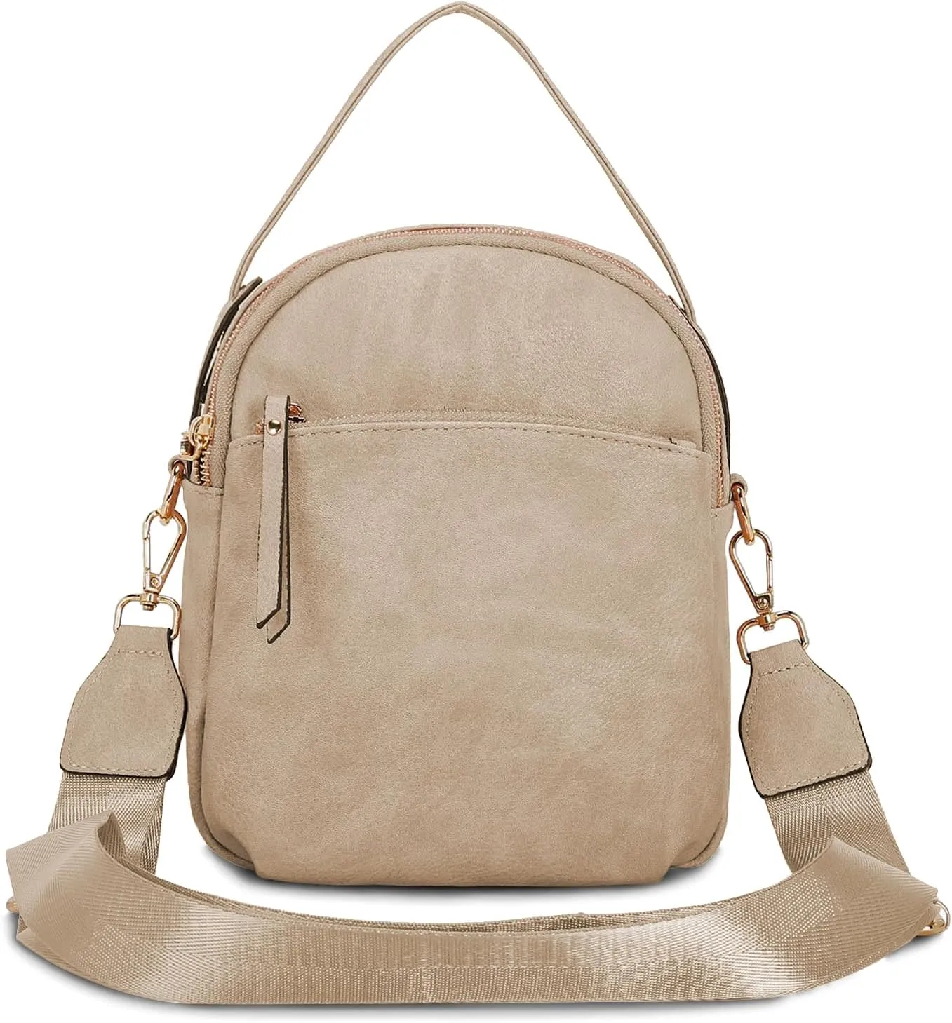 E Multi Pocket Casual Crossbody Bags for Women Lightweight Medium Crossbody Purse with Adjustable Strap