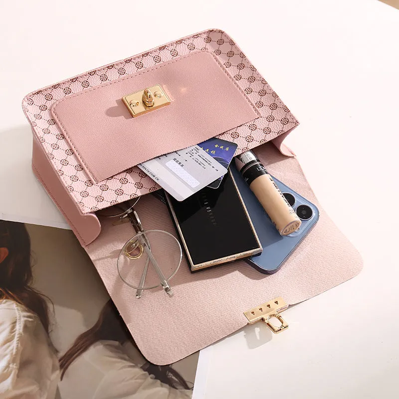 Elegant Versatile Plush Fashion Chain Printed Crossbody Bags