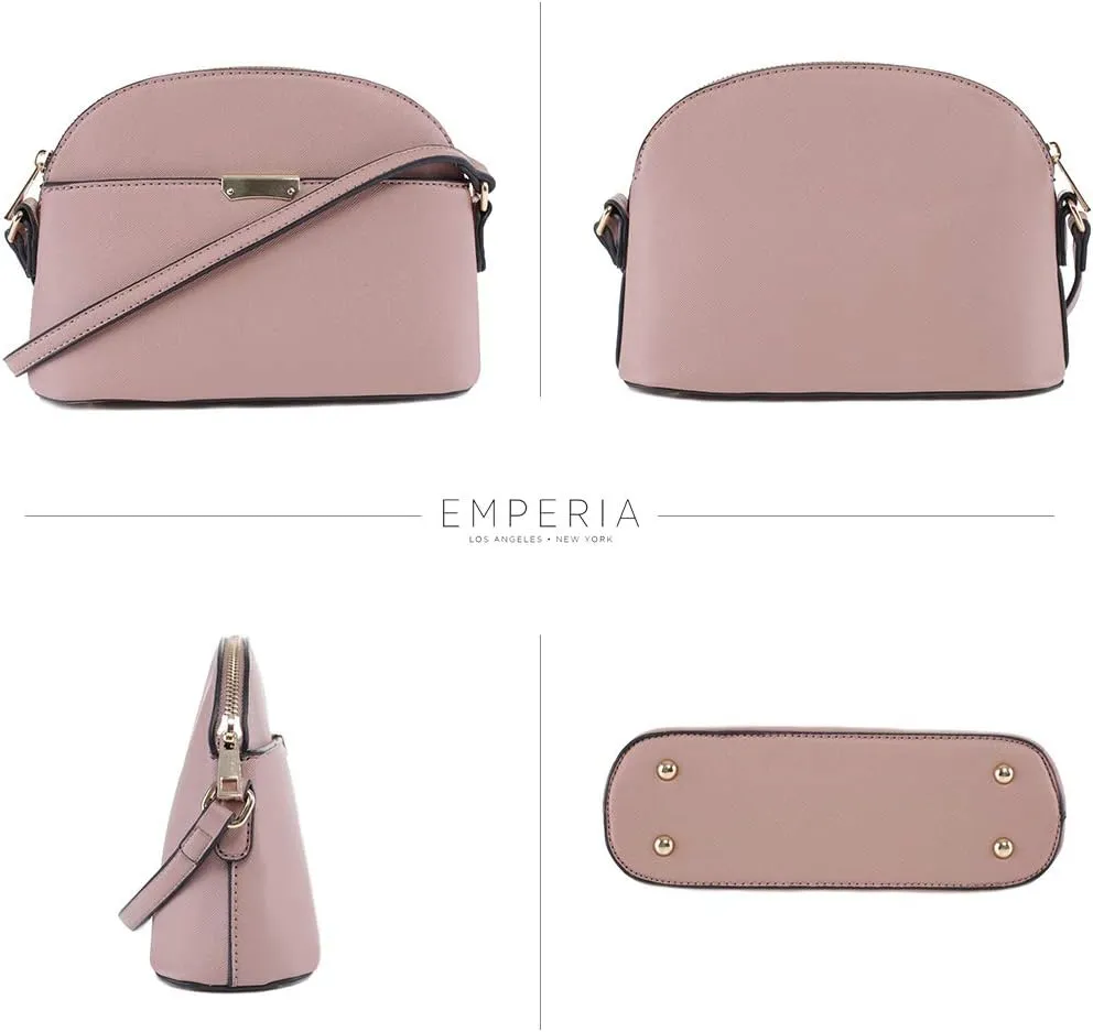 Emperia Small Cute Faux Leather Dome Series Crossbody Bags Shoulder Bag Purse Handbags for Women