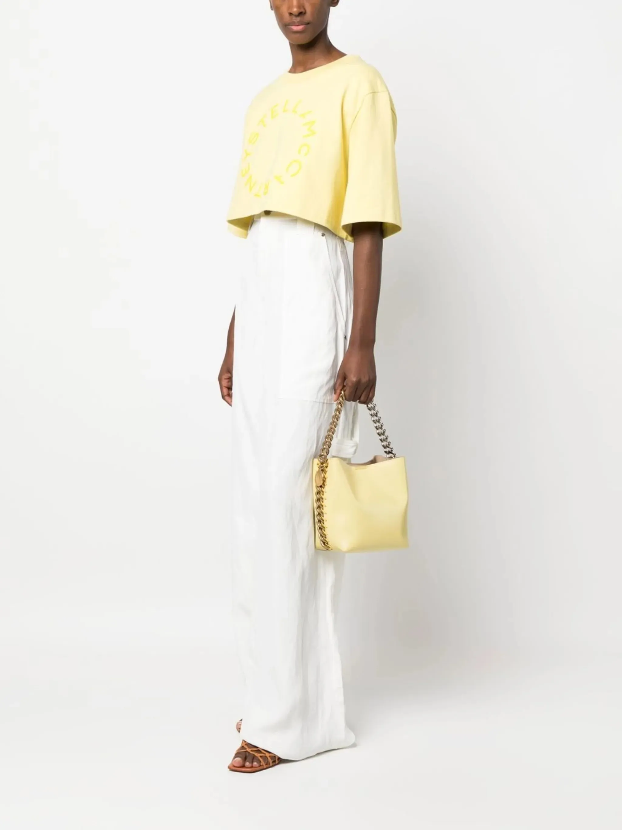 End-of-season sale Limited-time deal bag chain-detail bucket