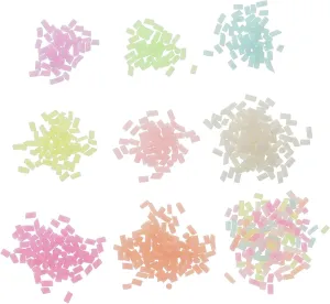 Expressive Diy Clay Sprinkles 9 Bags of Glowing Polymer Clay Slices for Phone Case Charms Decorative Embellishments