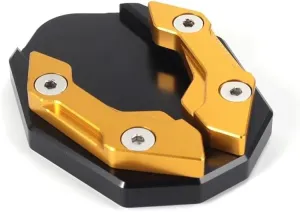 Extension Plate Kickstand Aluminum Alloy Motorcycle Bike Kickstand Extender Foot Side Stand Extension Foot Pad Support Plate Motorbike Accessory