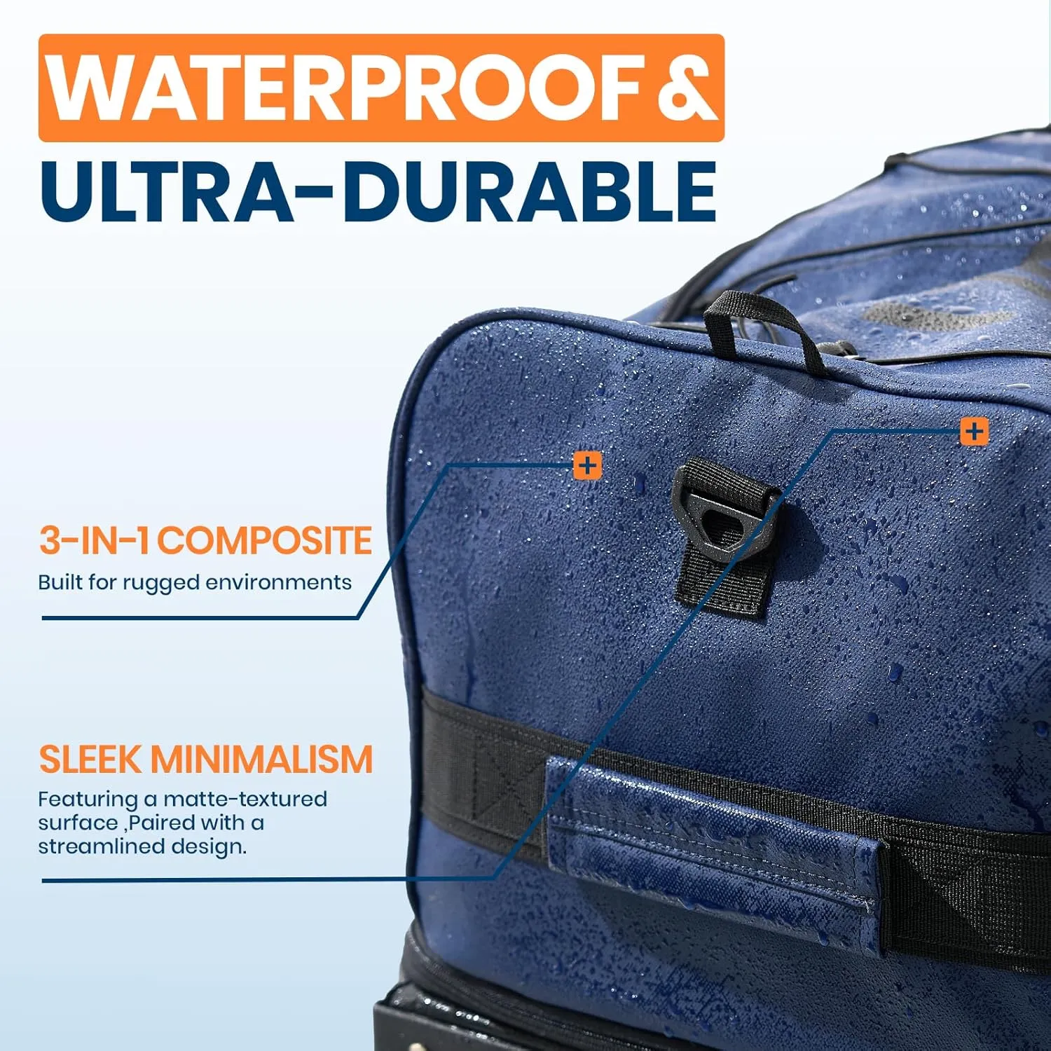 Fanwoli 32'' Rolling Duffel Bag with 2 Wheels - No-Sag Design for Heavy Loads, Expandable 100L-120L Carry on Luggage with Lock, Waterproof Foldable Lightweight for Travel, Camping,Moving
