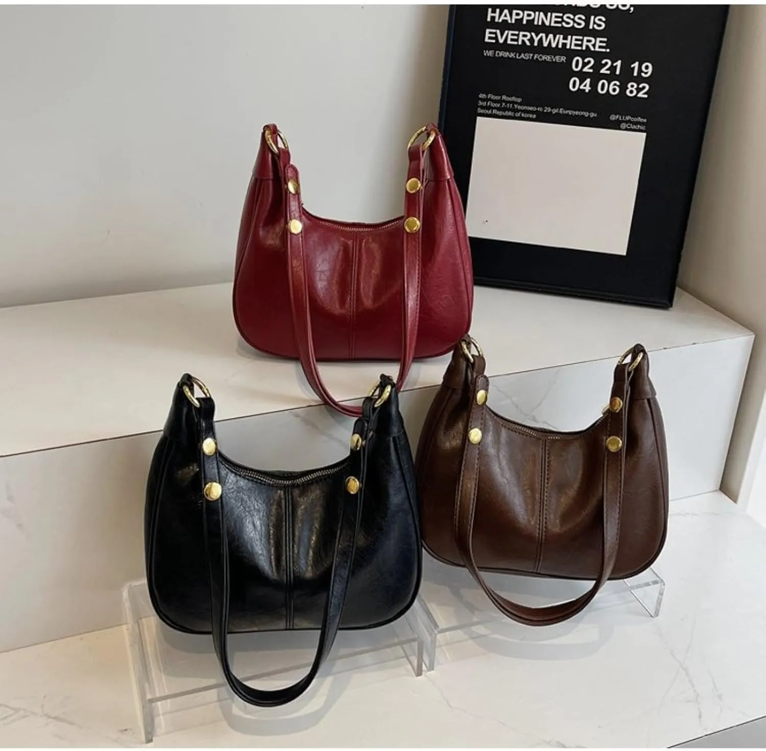 Fashion Simple Women's Bag, Large Capacity Vintage Embroidery Line Small Square Bag, Shoulder Crossbody Bag