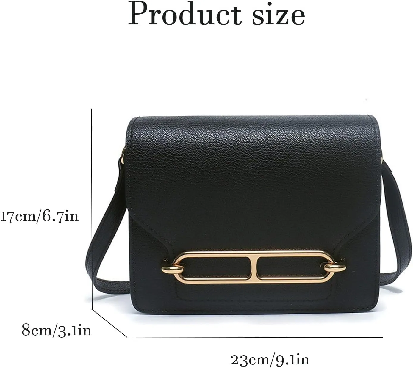Fashion Vegan Leather Shoulder Bag Small Crossbody Purses Handbags with Adjustable Strap For Travel Shopping and Work