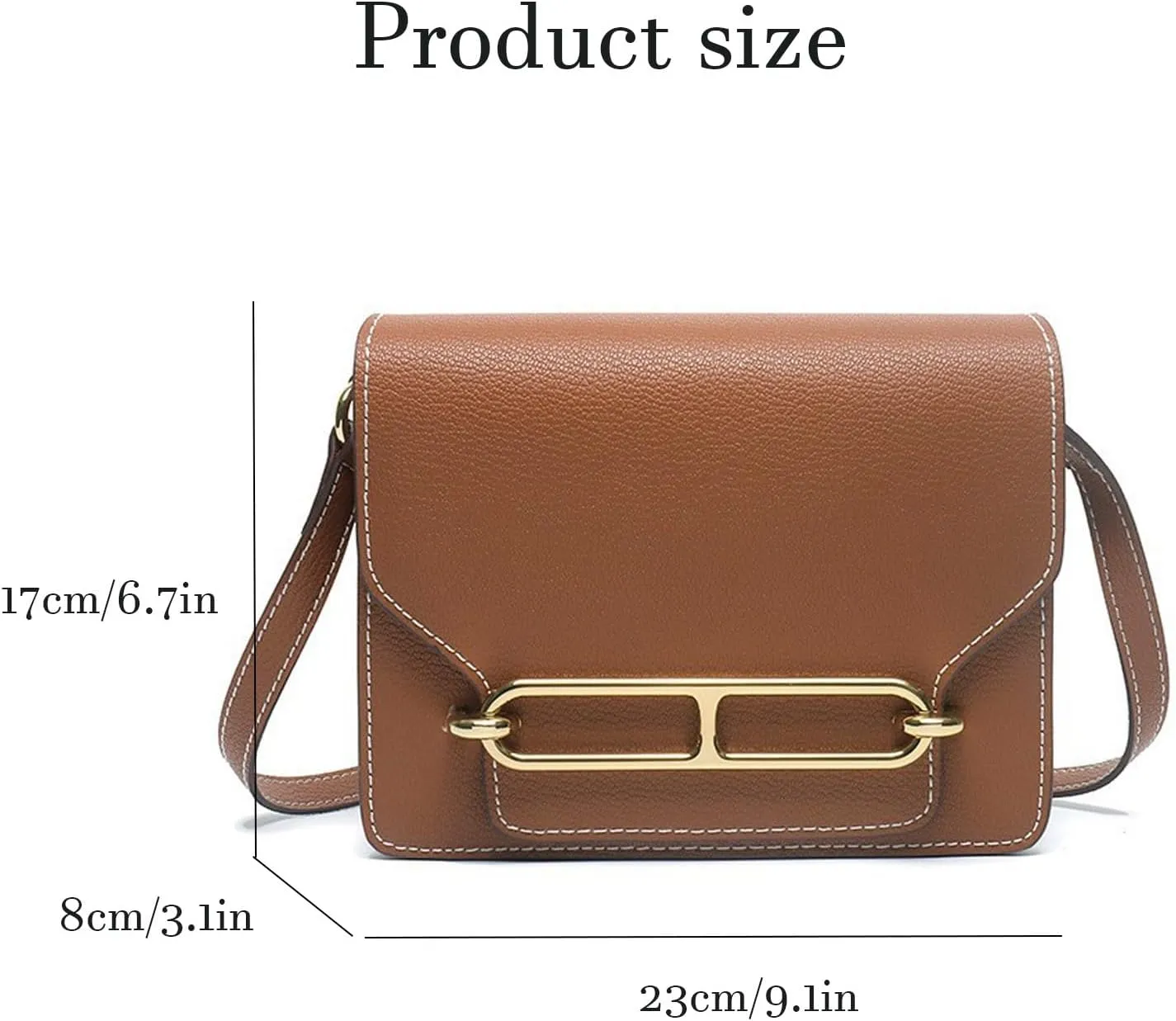 Fashion Vegan Leather Shoulder Bag Small Crossbody Purses Handbags with Adjustable Strap For Travel Shopping and Work