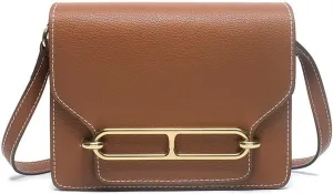 Fashion Vegan Leather Shoulder Bag Small Crossbody Purses Handbags with Adjustable Strap For Travel Shopping and Work