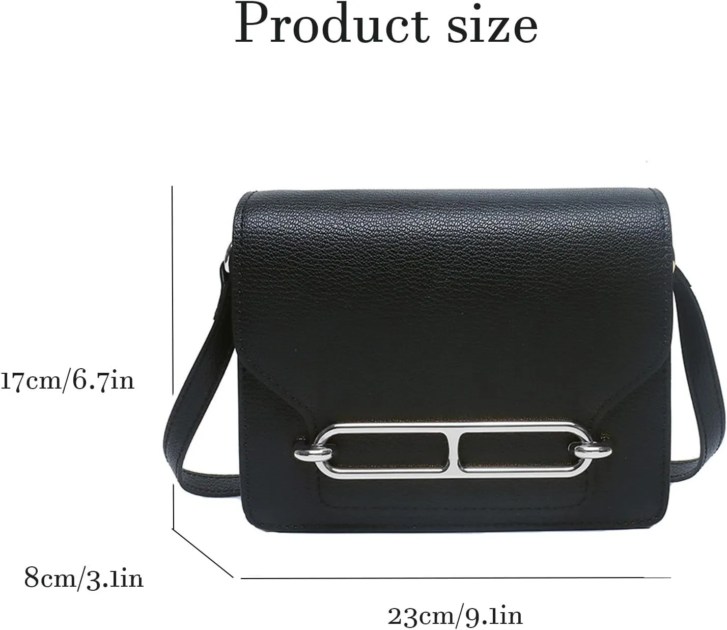 Fashion Vegan Leather Shoulder Bag Small Crossbody Purses Handbags with Adjustable Strap For Travel Shopping and Work