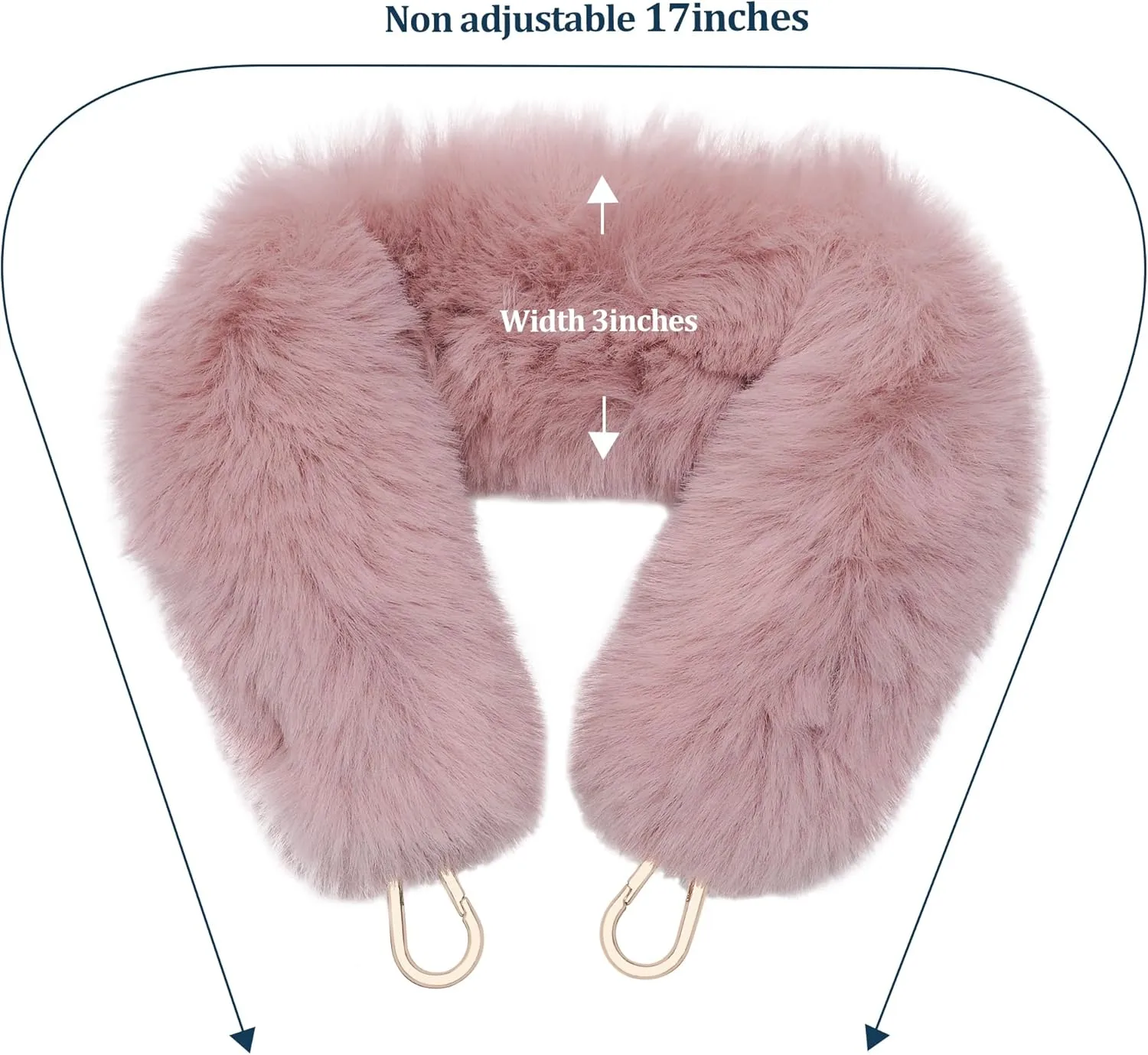 Faux Fur Bag Handle Strap, Replacement Handle Bag Purse Strap, Womens Winter Short Bag Strap,for Handbag,Shoulder Bag