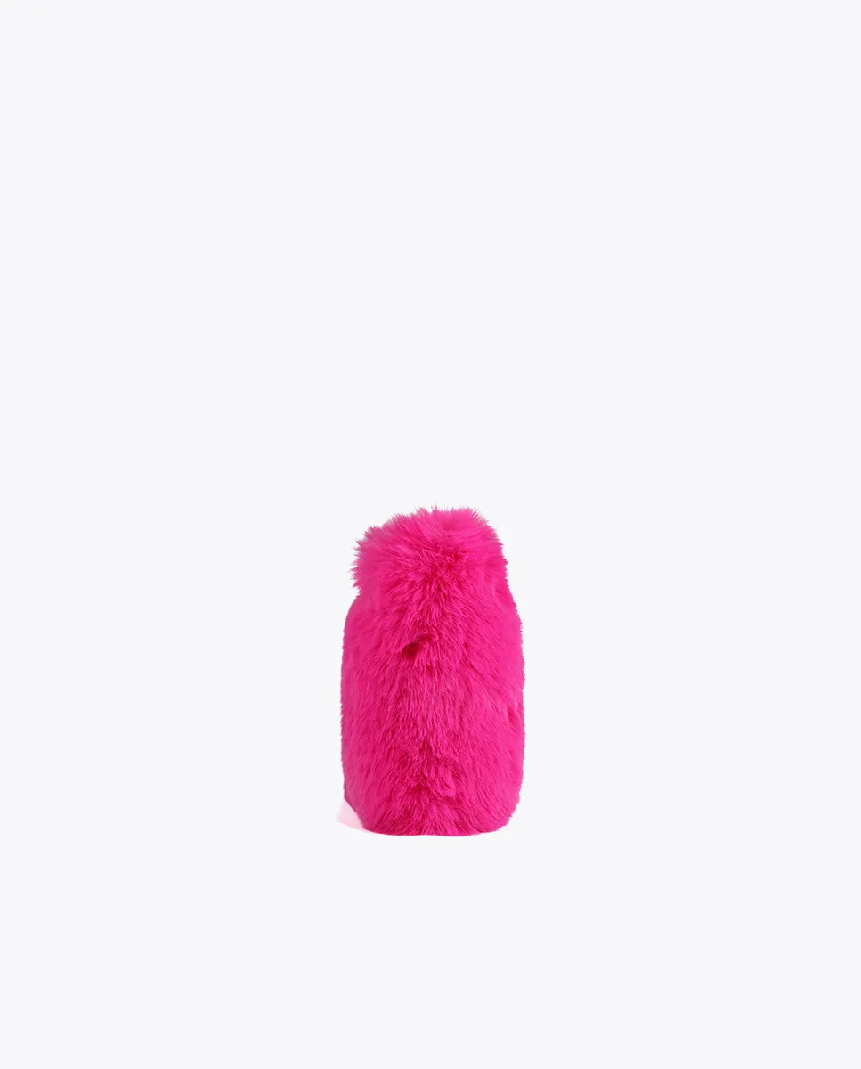 Faux fur crossbody bag