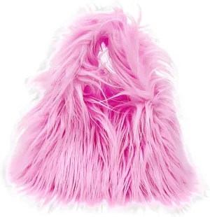 Faux Fur Handbags Furry Fluffy Fuzzy Bags Plush Tote Cute Handbag Faux Fur Crossbody Bag Shoulder Bag for Women, Pink