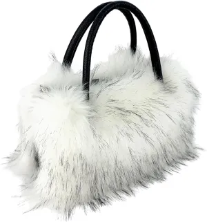 Faux Fur Tote Bag Women's Shoulder Handbag
