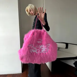 Faux Fur Tote Bag