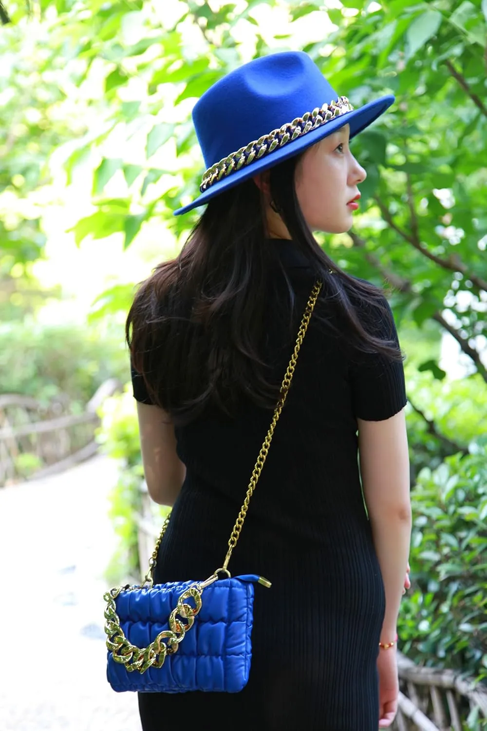 Fedora Hats for Women，FeltPanama Hat，womens fedora