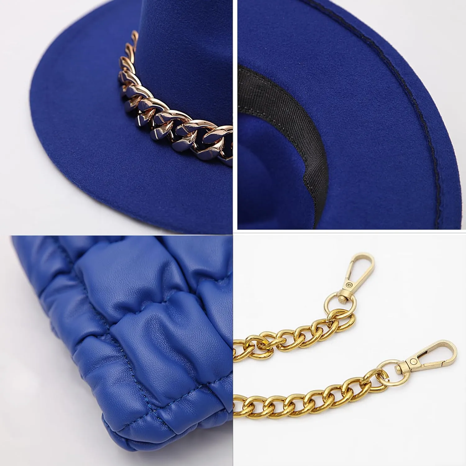 Fedora Hats for Women，FeltPanama Hat，womens fedora
