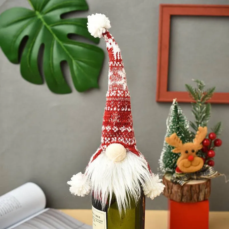 Festive Christmas Wine Bottle Covers – Adorable Holiday Bottle Bags for Perfect Gift Wrapping