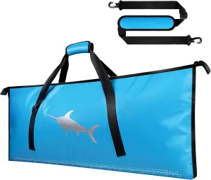 Fish Cooler Bags for Fishing,Insulated Fish Bag 40.1"X16.5" Fish Kill Bag - Fishing Cooler Bags Portable Leakproof for Caught Storage Keep Ice Cold for Over 24 Hours - Blue