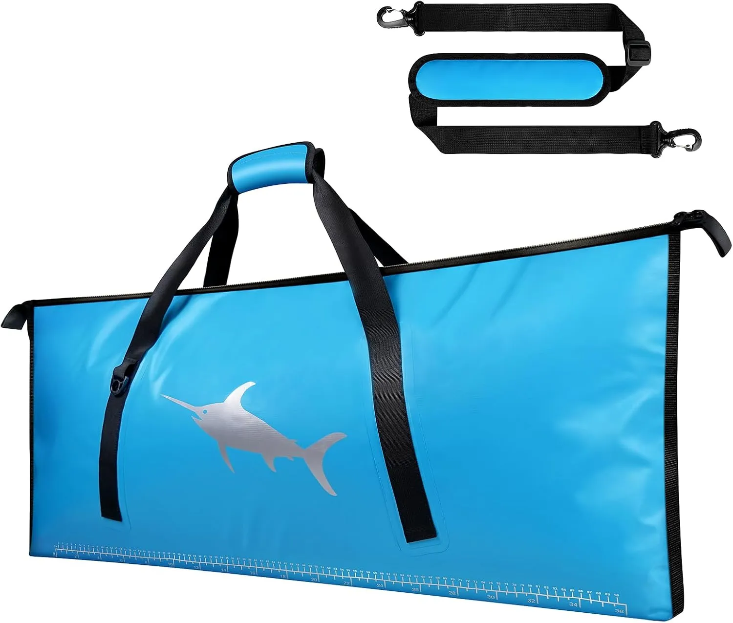 Fish Cooler Bags for Fishing,Insulated Fish Bag 40.1"X16.5" Fish Kill Bag - Fishing Cooler Bags Portable Leakproof for Caught Storage Keep Ice Cold for Over 24 Hours - Blue