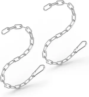 Fitness Chain, Weight Lifting Chains, Cable Machine Extension Chain, 304 Stainless Steel LAT Pull Cable Extension Weight Machine Chain, Curl Bar Chain for Home Gym