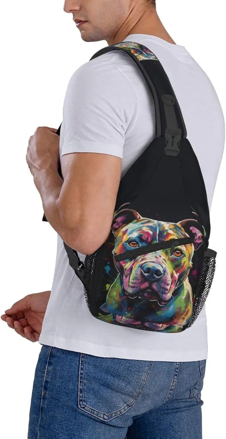 Flames Burning Fire Crossbody Chest Bags for Women, Small Crossbody Shoulder Bag Sling Bag Travel Hiking Daypack