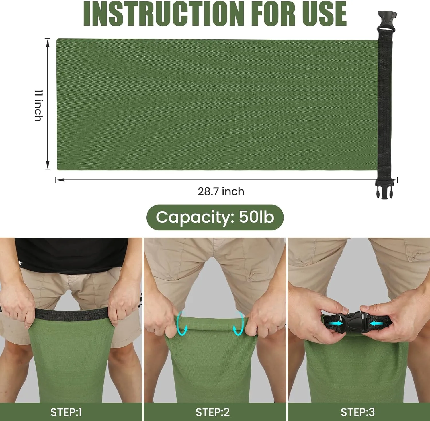 Flood Water Barrier Sand Bags - 4Pcs Thickened Long Canvas Flood Protection Sandbags with Insert Buckle Reusable Quick Flood Barrier for Home Door Window Basement Garage Floor Flood Control (4)