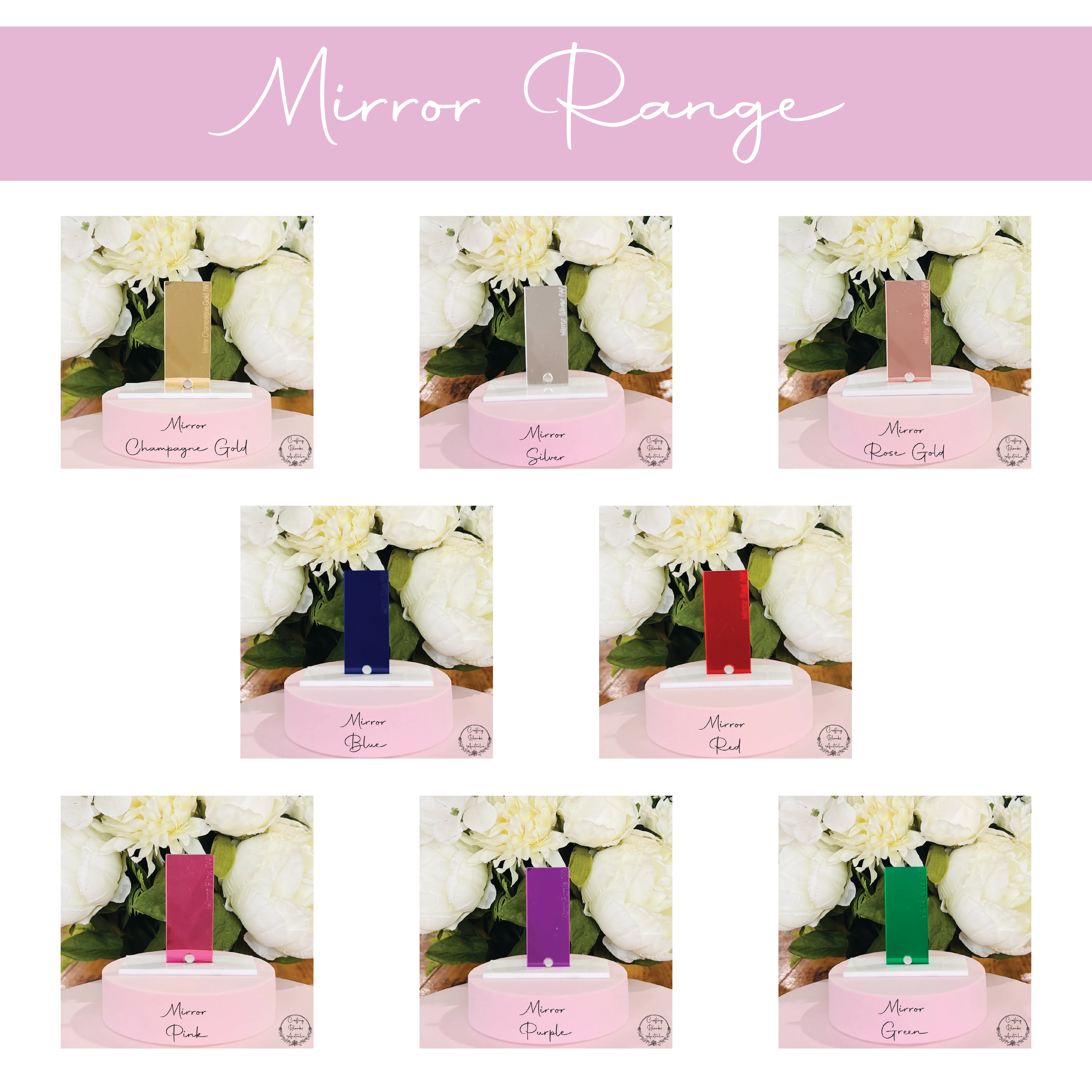 Flower • Double Layer • Blank Bag Tag • 65mm