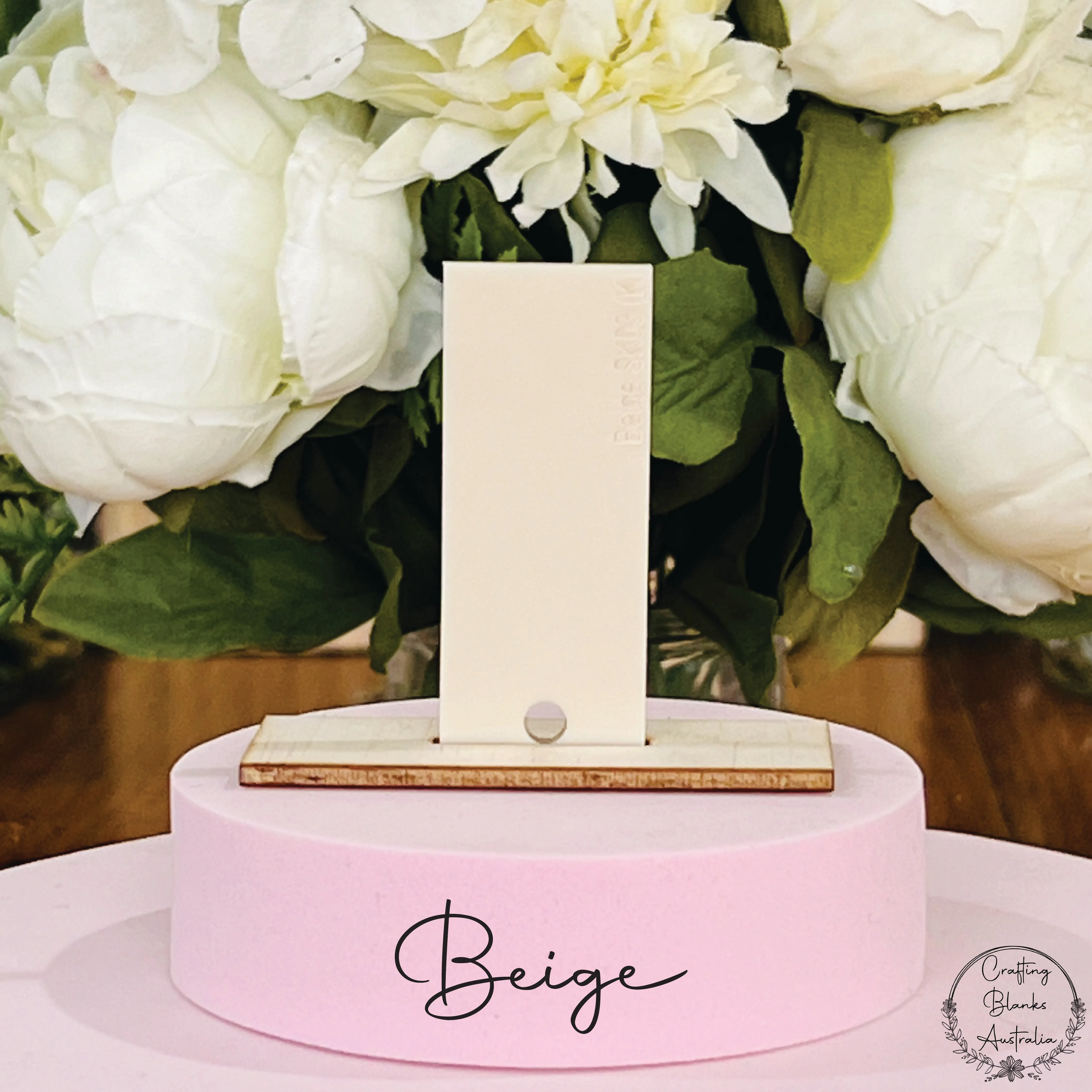 Flower • Double Layer • Blank Bag Tag • 65mm