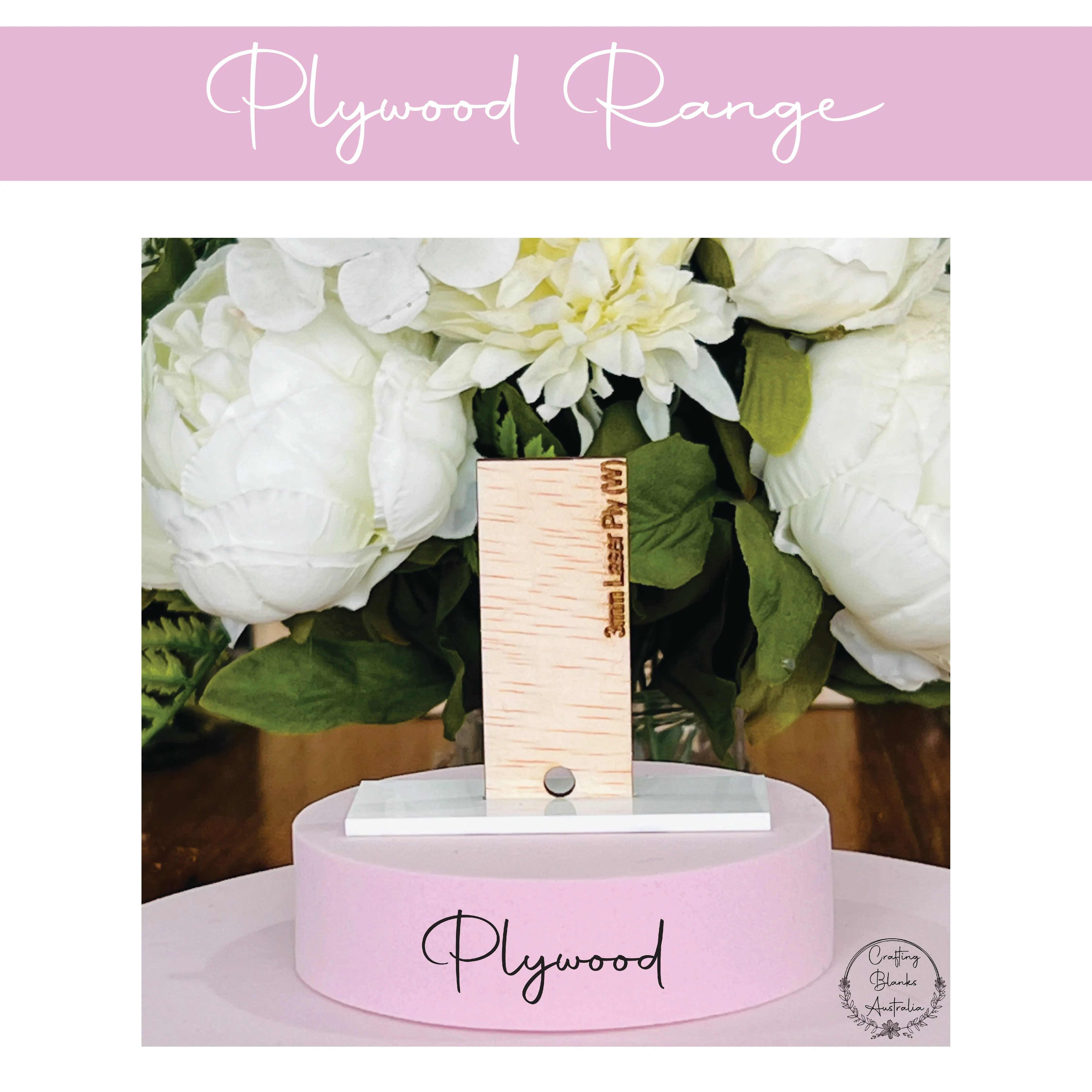 Flower • Double Layer • Blank Bag Tag • 65mm