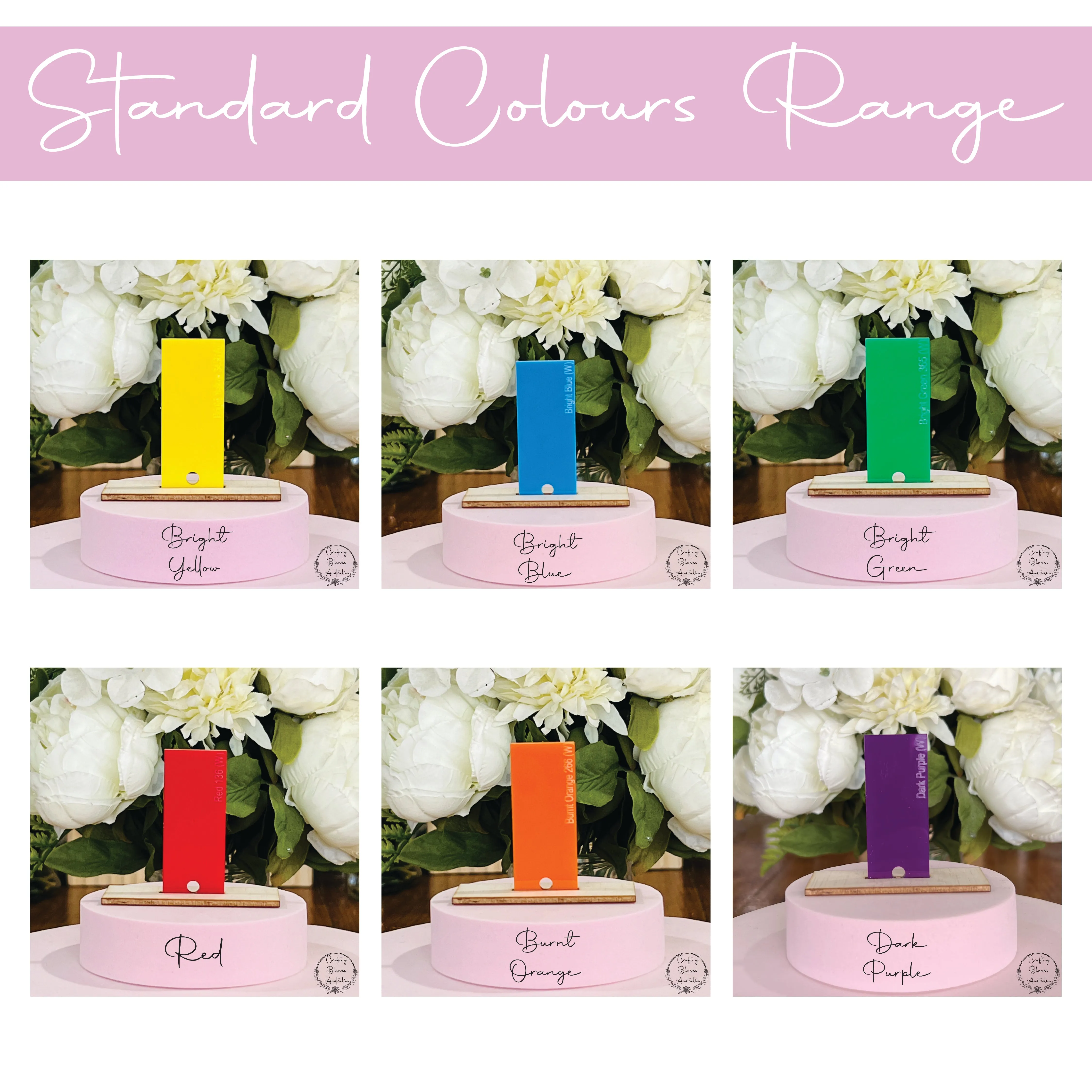Flower • Double Layer • Blank Bag Tag • 65mm