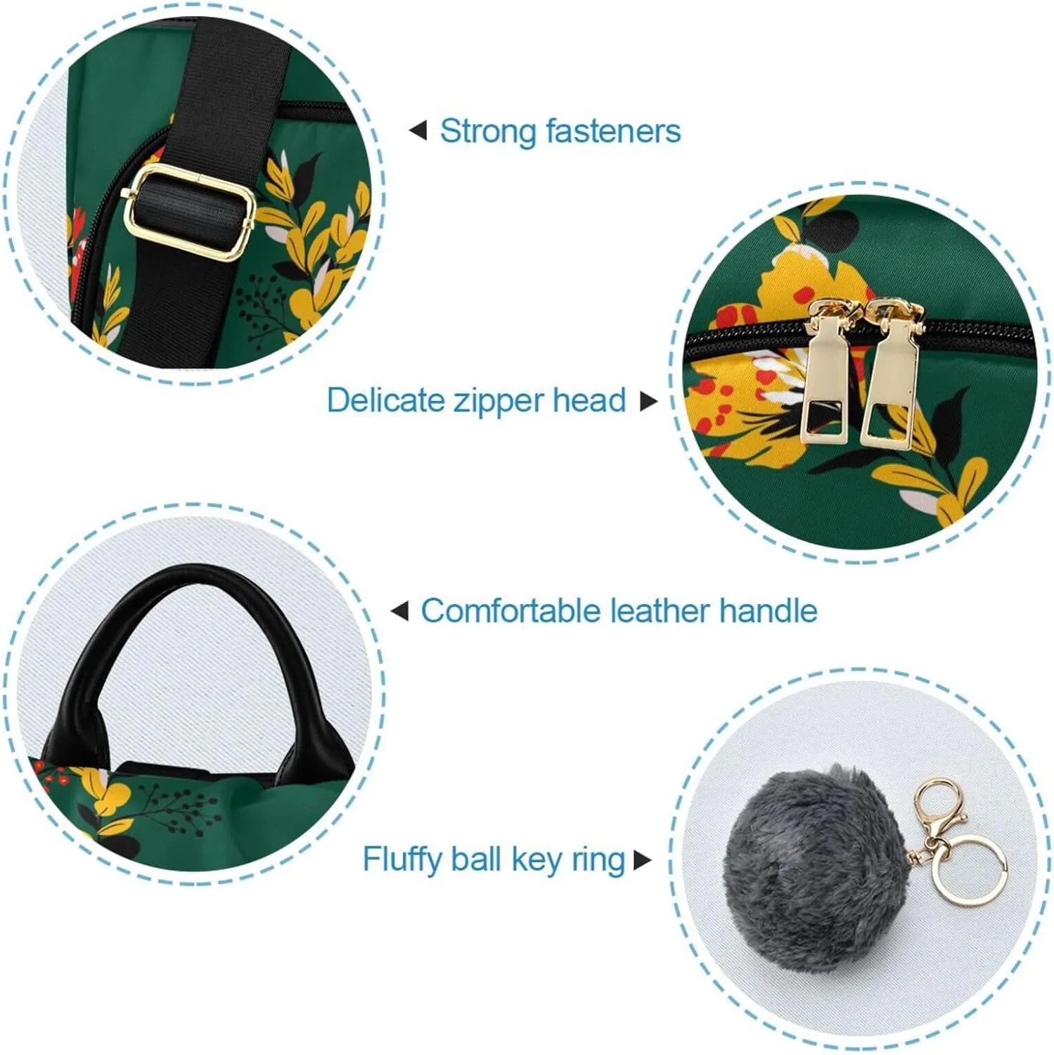 Flower Print Anti-theft Backpack Handbags for Women Travel Rucksack Lightweight Shoulder Bags 13.4 X 5.9 X 15in Pattern 6
