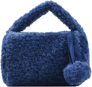 Fluffy Faux Fur Purses for Women Cute Furry Crossbody Shoulder Bags Small Fuzzy Tote Bag Handbag with Chain