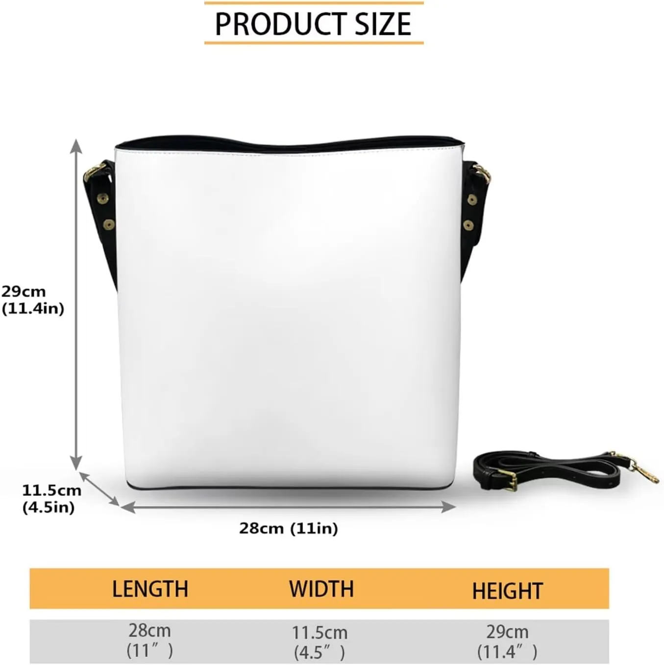 FOR U DESIGNS Faux Leather Bucket Bag Crossbody Bags for Women Shoulder Handbags with Adjustable Strap