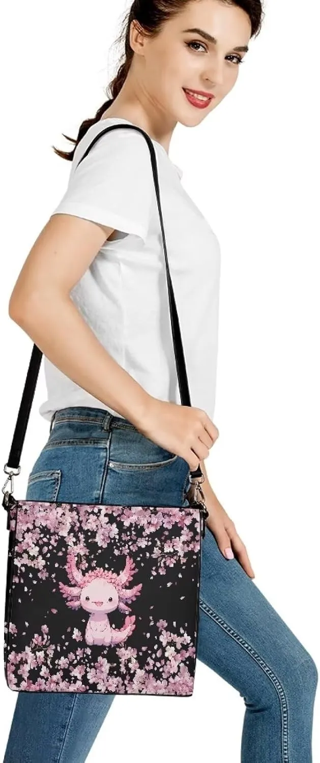 FOR U DESIGNS Faux Leather Bucket Bag Crossbody Bags for Women Shoulder Handbags with Adjustable Strap