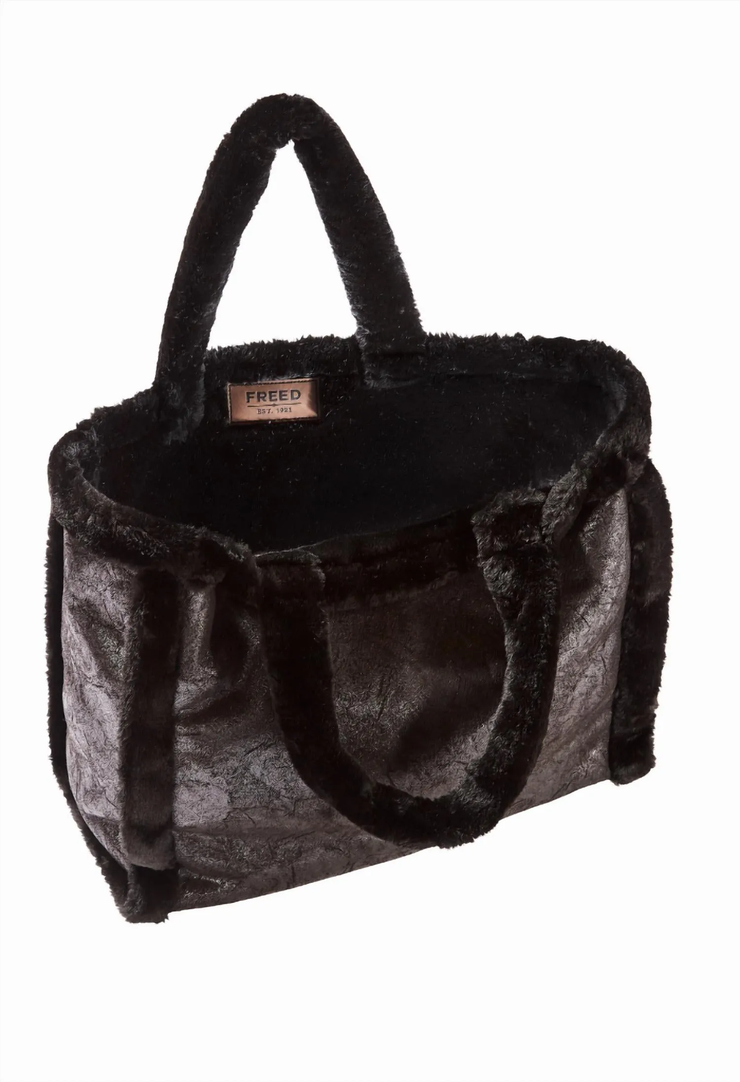 Freed - Women's Vegan Leather And Faux Fur Tote Bag
