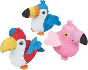 Fun Express Tropical Bird Plush - Toys - 12 Pieces