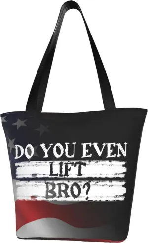 Funny Do You Even Lift Construction Fashion Shoulder Bag Large Capacity For Man Or Woman
