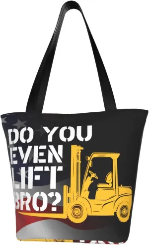 Funny Do You Even Lift Construction Fashion Shoulder Bag Large Capacity For Man Or Woman