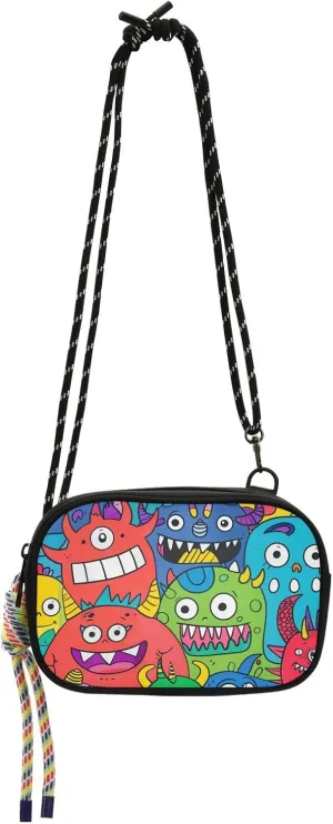 Funny Monster Party Small Crossbody Bag for Women Beauty with Credit Card Slots Small Shoulder Bags Date