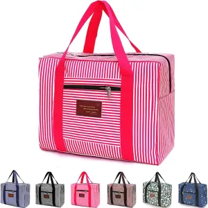 FUNSEED Travel Duffel Bags for Women and Men, 78L Large Waterproof Carry-on Luggage Bag (Red, Small 21L)
