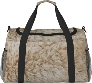 Fur Wool Travel Duffel Bag Large Foldable Waterproof Overnight Bag For Beach Swim Bags Pool Sports Gym