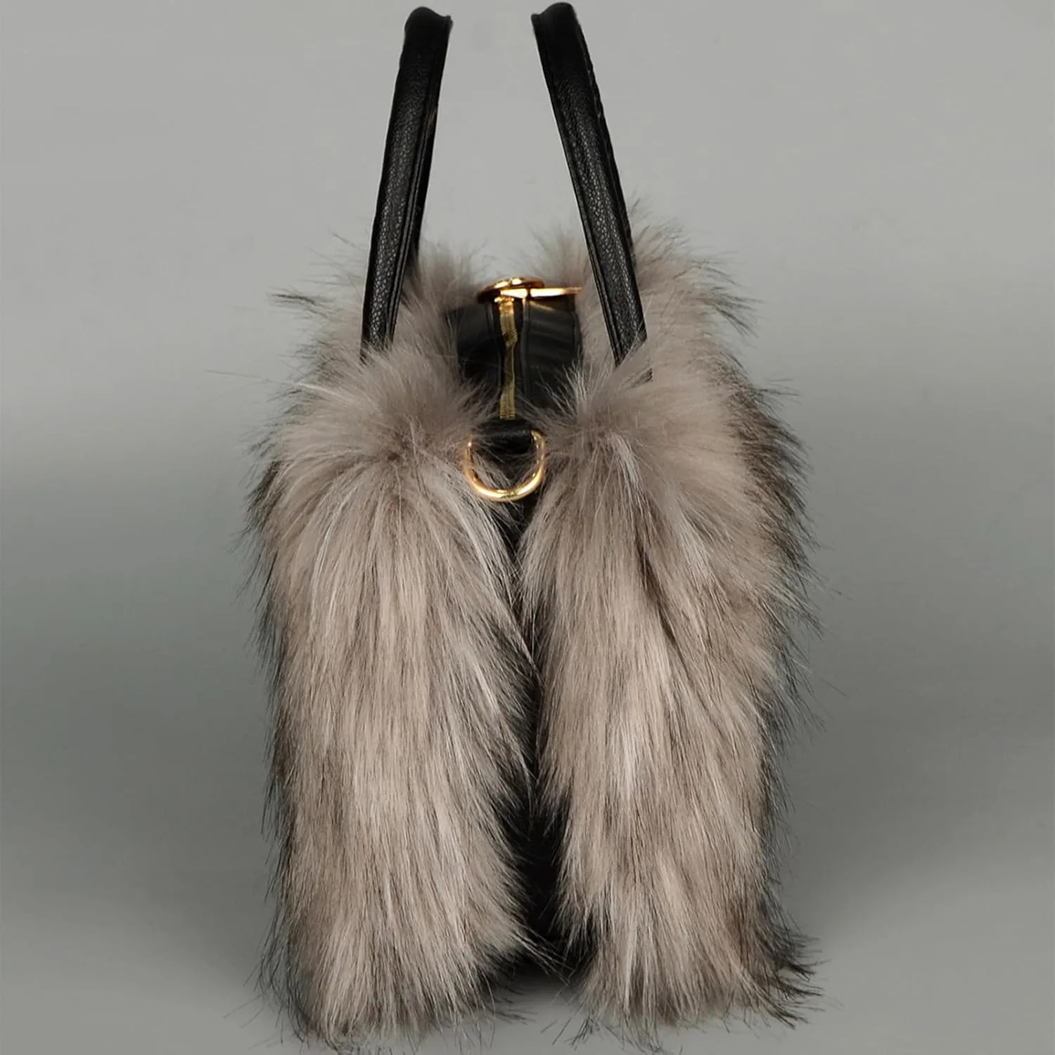 Furry Tote Bag Soft Faux Fur Bags Lightweight Travel Bags Cute Madam Plush Purses