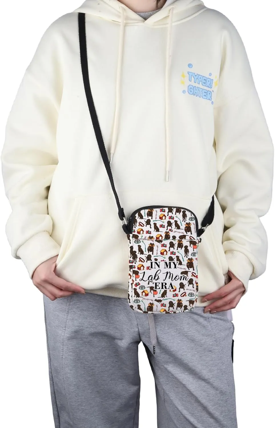 G2TUP Chocolate Labrador Lover Gift Lab Mom Era Makeup Bag Chocolate Labrador Owner Cosmetic Bag Labrador Mom Gift (Lab Mom Era S)