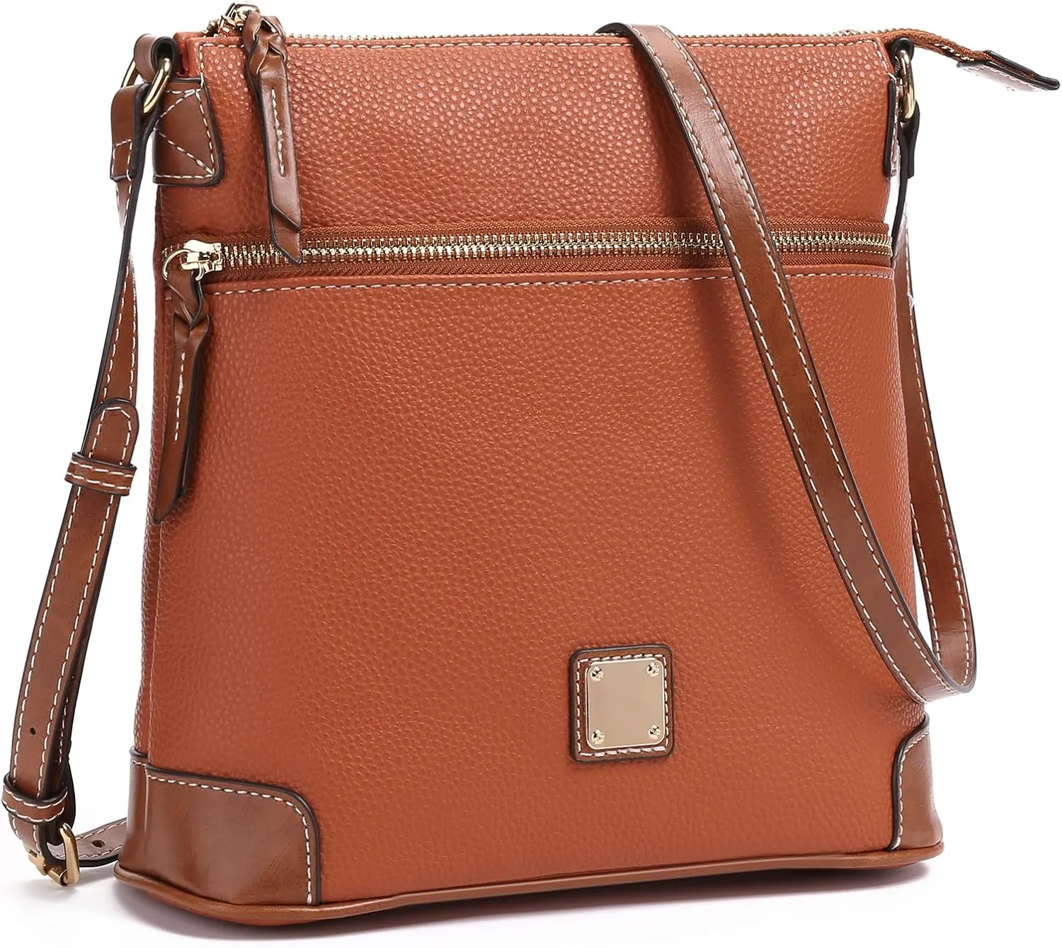 GAEKEAO Crossbody Bags for Women Multi Zipper Pockets Shoulder Handbags Lightweight Medium Travel Purse