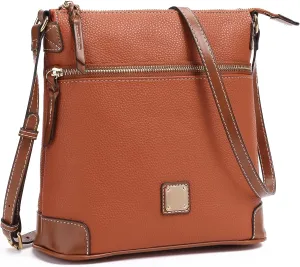 GAEKEAO Crossbody Bags for Women Multi Zipper Pockets Shoulder Handbags Lightweight Medium Travel Purse
