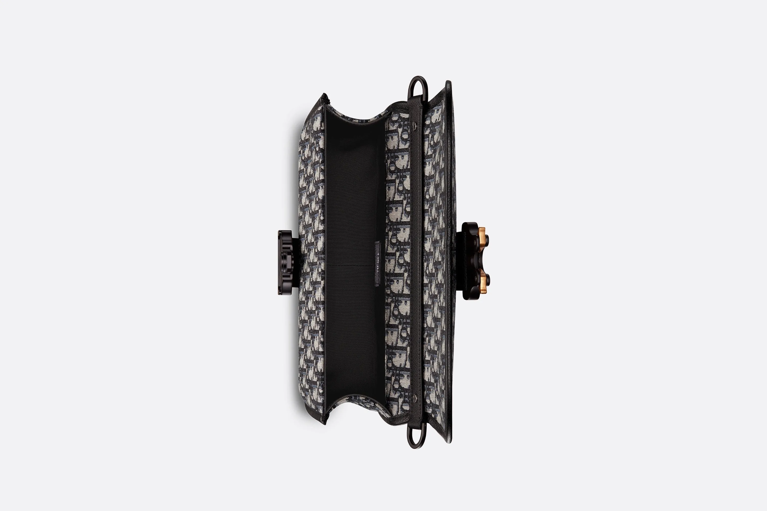 Gallop Bag with Strap • Beige and Black Dior Oblique Jacquard