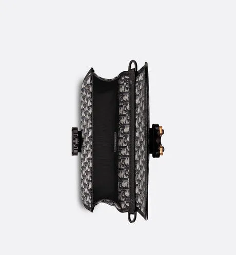 Gallop Bag with Strap • Beige and Black Dior Oblique Jacquard
