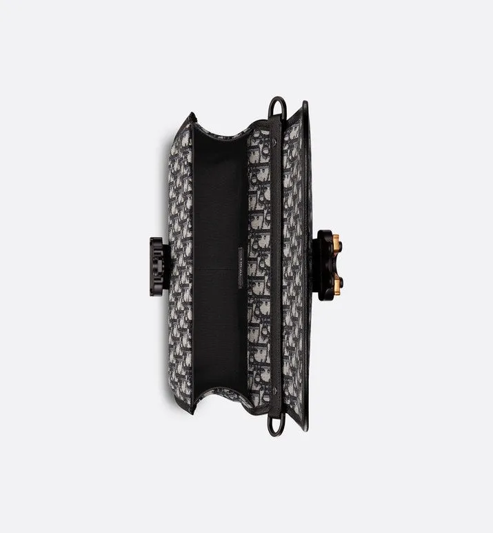 Gallop Bag with Strap • Beige and Black Dior Oblique Jacquard
