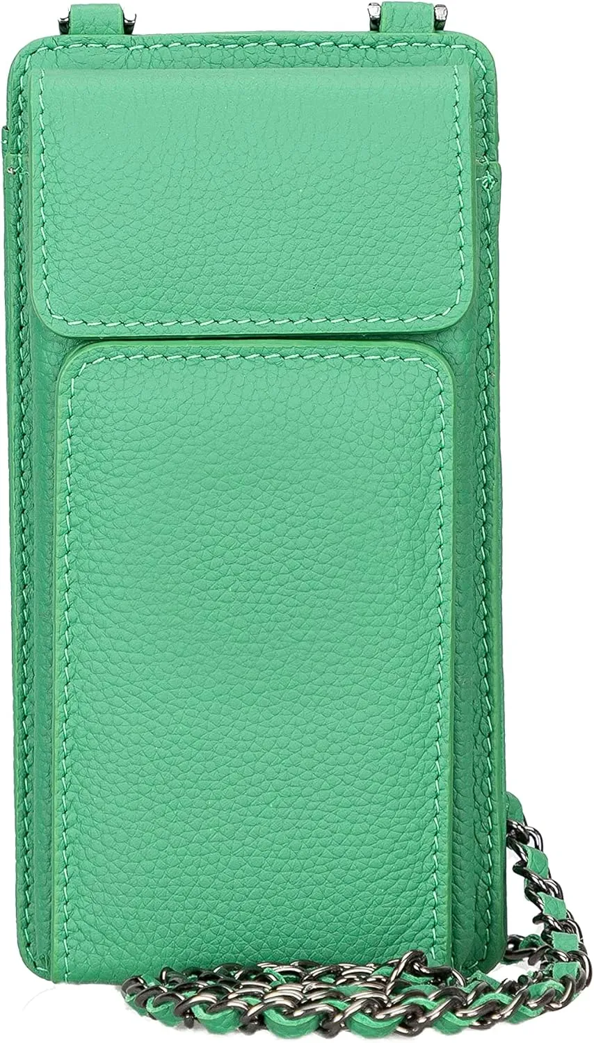 Genuine Leather Cross-Body Bags For Women, Cross-Body Purse Cell Phone Wallet Purses Case With Detachable Strap, Shoulder Bag