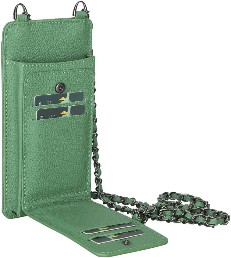 Genuine Leather Cross-Body Bags For Women, Cross-Body Purse Cell Phone Wallet Purses Case With Detachable Strap, Shoulder Bag